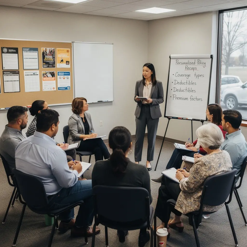 Interaktywny wykres ilustrujący różne opcje budżetowe w ubezpieczeniach samochodowych.