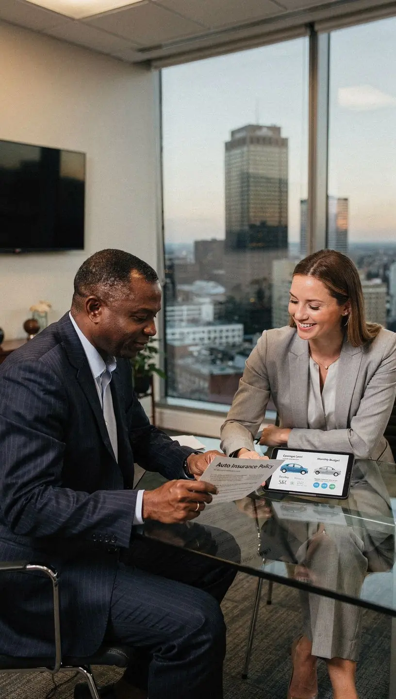 Zrzut ekranu przedstawiający spersonalizowany podsumowanie polisy ubezpieczeniowej dla kierowców na jednej stronie.